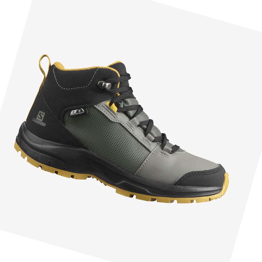 Salomon OUTWARD CLIMASALOMON™ WATERPROOF Çocuk Yürüyüş Ayakkabısı Zeytin Yeşili | TR 2041EBC